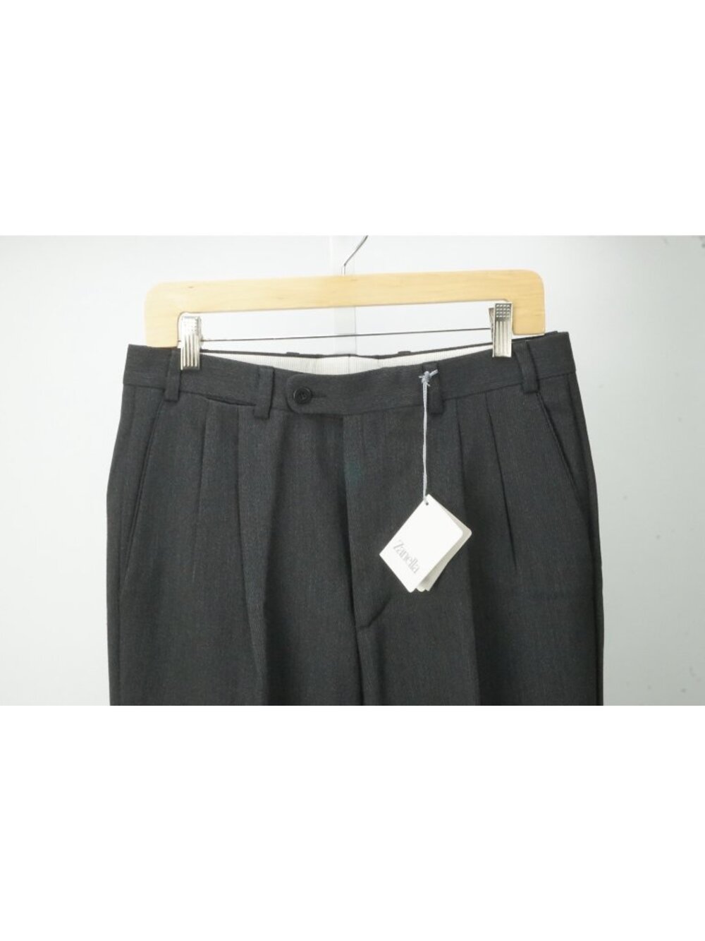 Zanella Giorgio Brown Wool Mens Dress Pants Sz 48 EU BRAND NEW